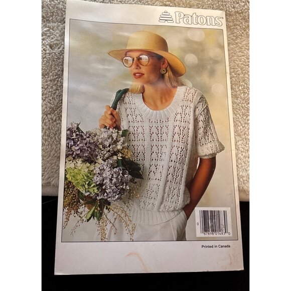 Patons Summer Fall Summer Sweater Knitting & Crochet Pattern Booklets Lot of 3 - Picture 10 of 14